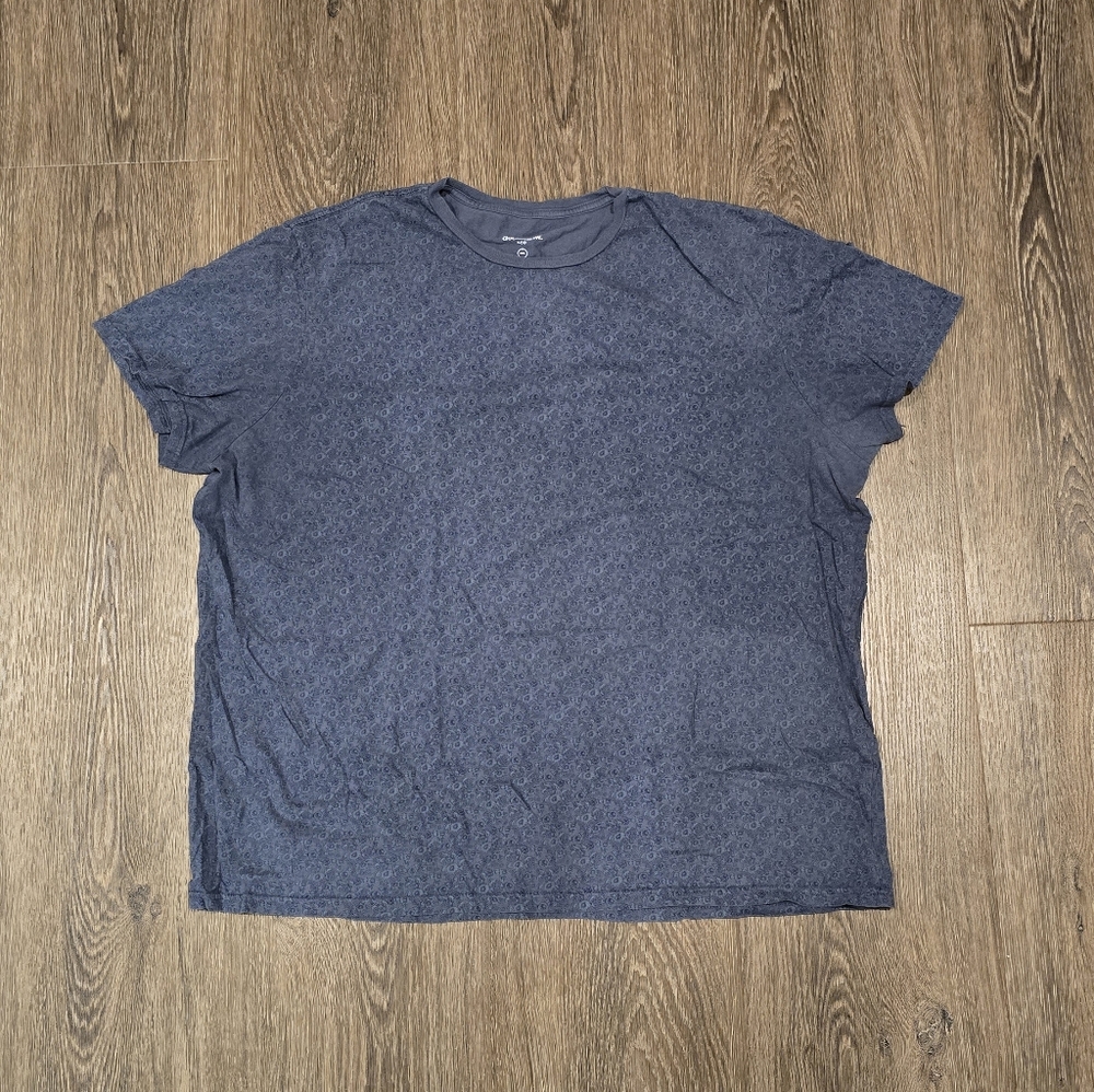 Goodfellow & Co Blue Gray Floral T-Shirt Size XXL